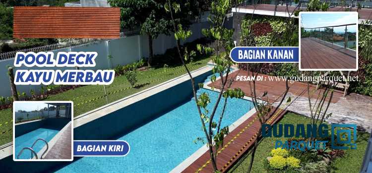 pool deck kayu