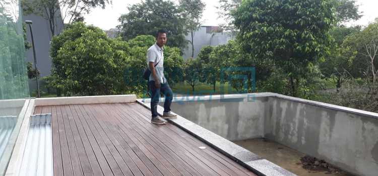 pool deck kayu
