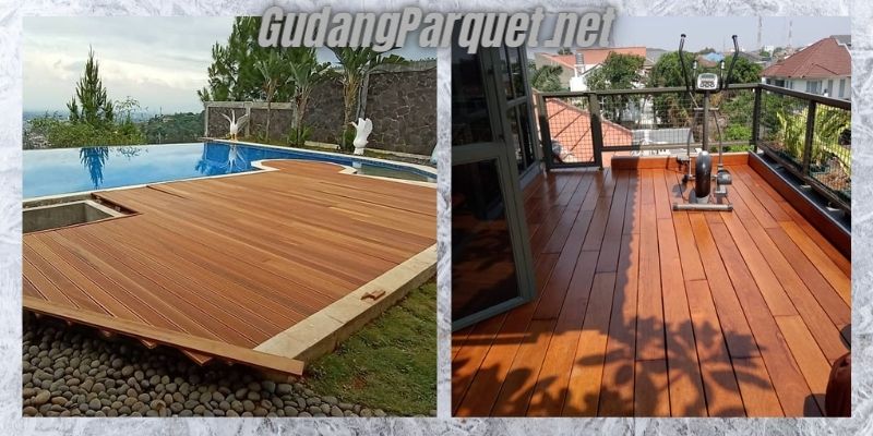 manfaat kayu bengkirai - untuk pembuatan lantai kayu outdoor