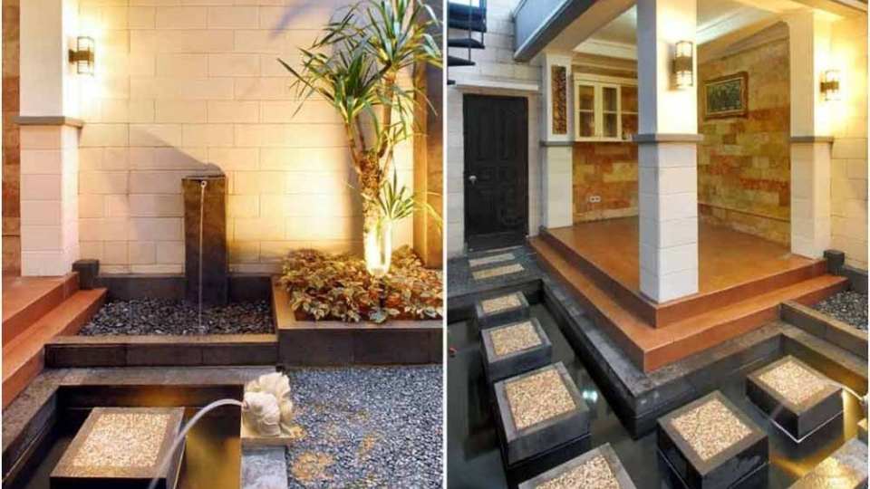 mushola terbuka dengan kolam air