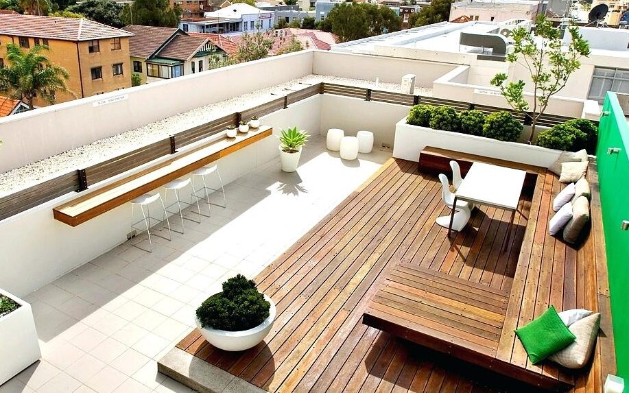 lantai kayu rooftop ulin