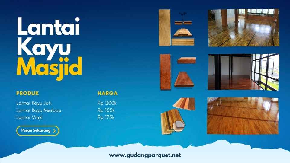 lantai kayu masjid