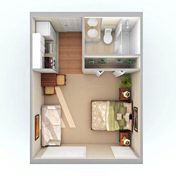 layout kamar hotel