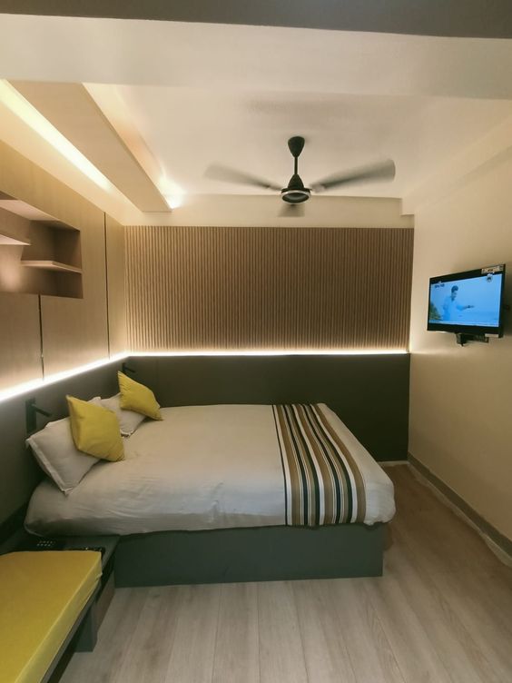 pencahayaan kamar hotel