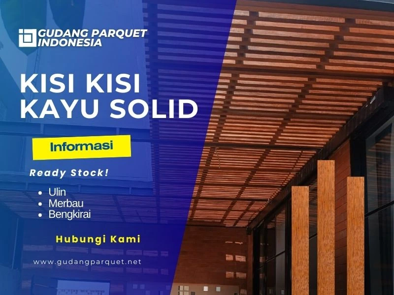 Partisi Kisi Kisi Kayu Kualitas Premium – Ready Stock