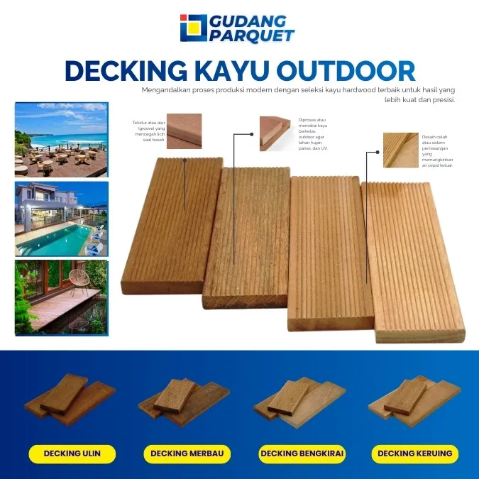 Decking kayu Outdoor