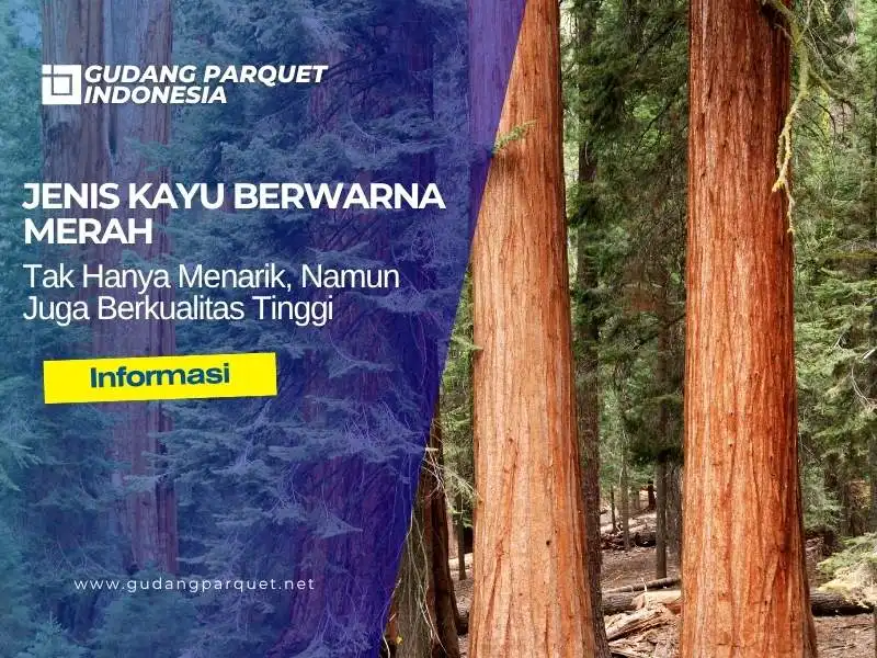 jenis kayu warna merah