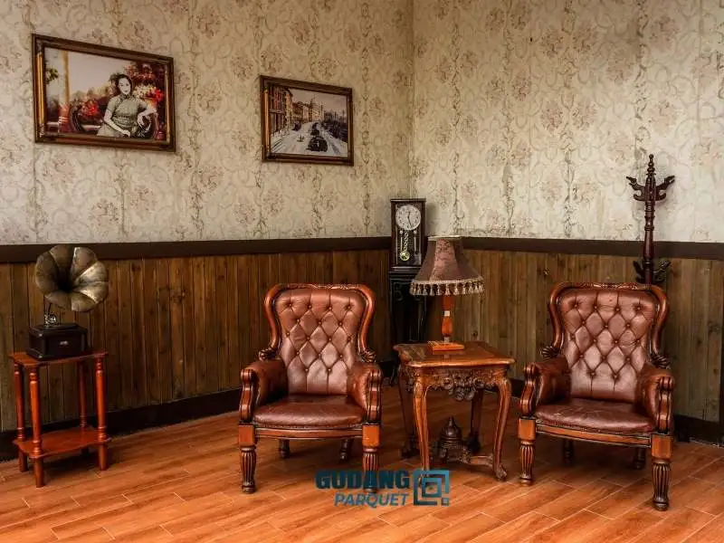 desain rumah klasik sentuhan kayu
