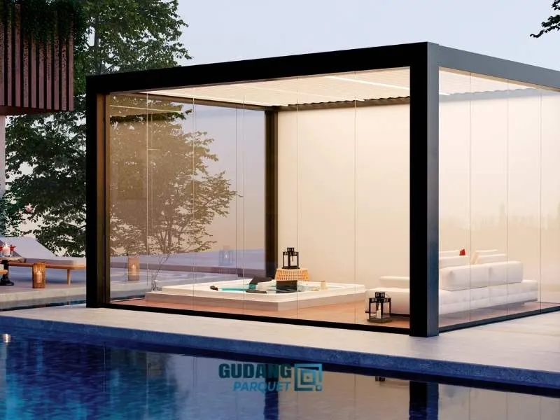 pergola besi hollow